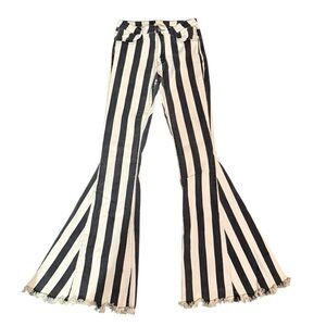 Altard State Women’s Stripe Flared Jeans